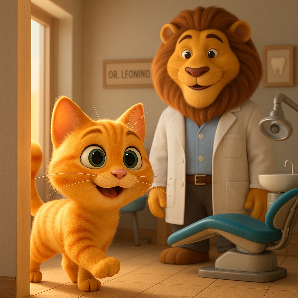 Pimpim vai ao dentista - Ilustração